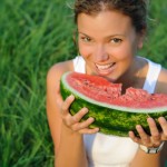 woman-eating-watermelon